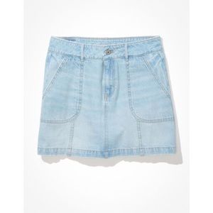 American Eagle Denim Pocket Skirt SUPER HI-RISE A-LINE COMFORT STRETCH WAISTBAND
